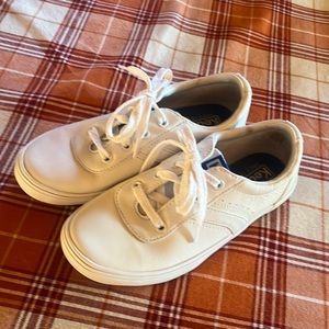 Girls Keds Riley white leather sneakers 13.5